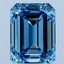 2.70 Ct. Fancy Vivid Blue Emerald Lab Grown Diamond