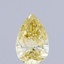 0.35 Ct. Fancy Intense  Yellow Pear Lab Grown Diamond