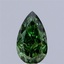 2.03 Ct. Fancy Vivid Green Pear Lab Grown Diamond