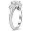 Domed Band Three Stone Diamond Ring, smallview