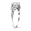The Leodora Ring, smalltop view on a hand