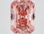 8.00 Ct. Fancy Vivid Brownish Pink Radiant Lab Grown Diamond