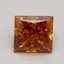 1.51 Ct. Fancy Deep Orange Princess Lab Grown Diamond