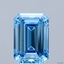 4.50 Ct. Fancy Vivid Blue Emerald Lab Grown Diamond