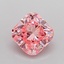 1.08 Ct. Fancy Vivid Pink Cushion Lab Grown Diamond