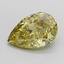 5.79 Ct. Fancy Intense Greyish Yellow Pear Lab Grown Diamond