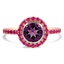 Modern Amethyst Cocktail Ring