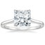 Platinum 1.4mm Provence Solitaire Ring, smalltop view