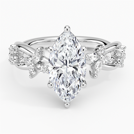 18K White Gold Secret Garden Butterfly Diamond Ring (1/4 ct. tw.)
