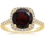 18K Yellow Gold Odessa Halo Diamond Ring (1/5 ct. tw.), smalltop view