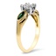 The Malena Ring, smalltop view on a hand