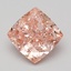 7.00 Ct. Fancy Vivid Pink Cushion Lab Grown Diamond