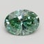 3.01 Ct. Fancy Vivid Green Oval Lab Grown Diamond