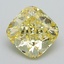 1.63 Ct. Fancy Intense Yellow Cushion Lab Grown Diamond