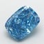 3.01 Ct. Fancy Vivid  Blue Cushion Lab Grown Diamond