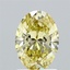 1.41 Ct. Fancy Intense  Yellow Oval Lab Grown Diamond