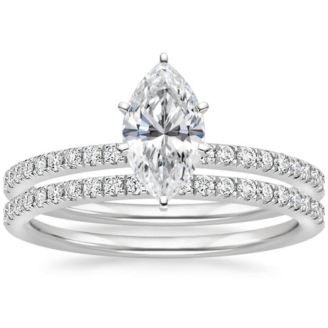 18K White Gold Ballad Diamond Bridal Set (1/3 ct. tw.)