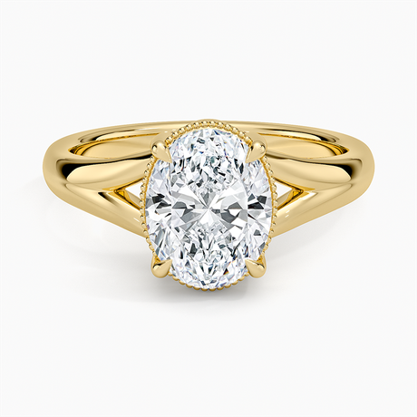 Cora Split Shank Solitaire Ring