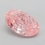 1.13 Ct. Fancy Vivid  Pink Oval Lab Grown Diamond