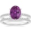 Platinum Six Prong Luxe Ballad Diamond Ring with Ballad Diamond Ring (1/6 ct. tw.)