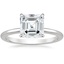 18K White Gold Petal 1.5mm Diamond Ring, smalltop view