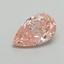 0.71 Ct. Fancy Vivid Pink Pear Lab Grown Diamond