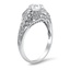 The Janessa Ring, smalltop view on a hand