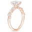 14K Rose Gold Olivetta Diamond Ring, smallside view