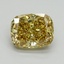 1.56 Ct. Fancy Vivid Yellow Cushion Lab Grown Diamond