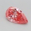 0.37 Ct. Fancy Vivid Pink Pear Lab Grown Diamond
