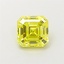 0.77 Ct. Fancy Intense Yellow Asscher Lab Grown Diamond