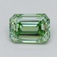 1.57 Ct. Fancy Vivid  Green Emerald Lab Grown Diamond