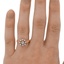 The Shenita Ring, smallzoomed in top view on a hand