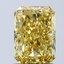 2.07 Ct. Fancy Vivid Yellow Radiant Lab Grown Diamond