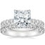 18K White Gold Olympia Diamond Ring with Sienna Eternity Diamond Ring (7/8 ct. tw.)