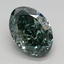 2.31 Ct. Fancy Intense Green Oval Lab Grown Diamond