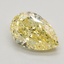 2.09 Ct. Fancy Vivid Yellow Pear Lab Grown Diamond