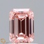 0.89 Ct. Fancy Intense Pink Emerald Lab Grown Diamond
