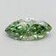 0.75 Ct. Fancy Vivid Green Marquise Lab Grown Diamond