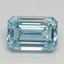 1.60 Ct. Fancy Intense Blue Emerald Lab Grown Diamond