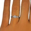 The Capella Ring, smalltop view on a hand