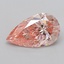 3.00 Ct. Fancy Vivid  Pink Pear Lab Grown Diamond
