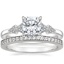 18K White Gold Alta Diamond Ring with Starlight Diamond Ring (1/8 ct. tw.)