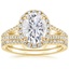 18KY Moissanite Fortuna Diamond Bridal Set (2/3 ct. tw.), smalltop view