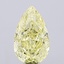 6.19 Ct. Fancy Intense  Yellow Pear Lab Grown Diamond