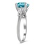 The Baycliffe Ring, smalltop view on a hand