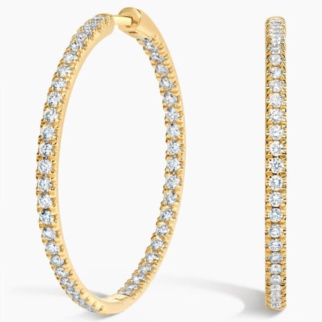 Perfect Luxe Hoop Lab Grown Diamond Earrings