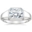 Platinum Haiden Bezel Ring, smalltop view