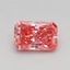 0.53 Ct. Fancy Vivid Pink Radiant Lab Grown Diamond