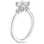 18K White Gold Blossom Diamond Ring (1/10 ct. tw.), smallside view